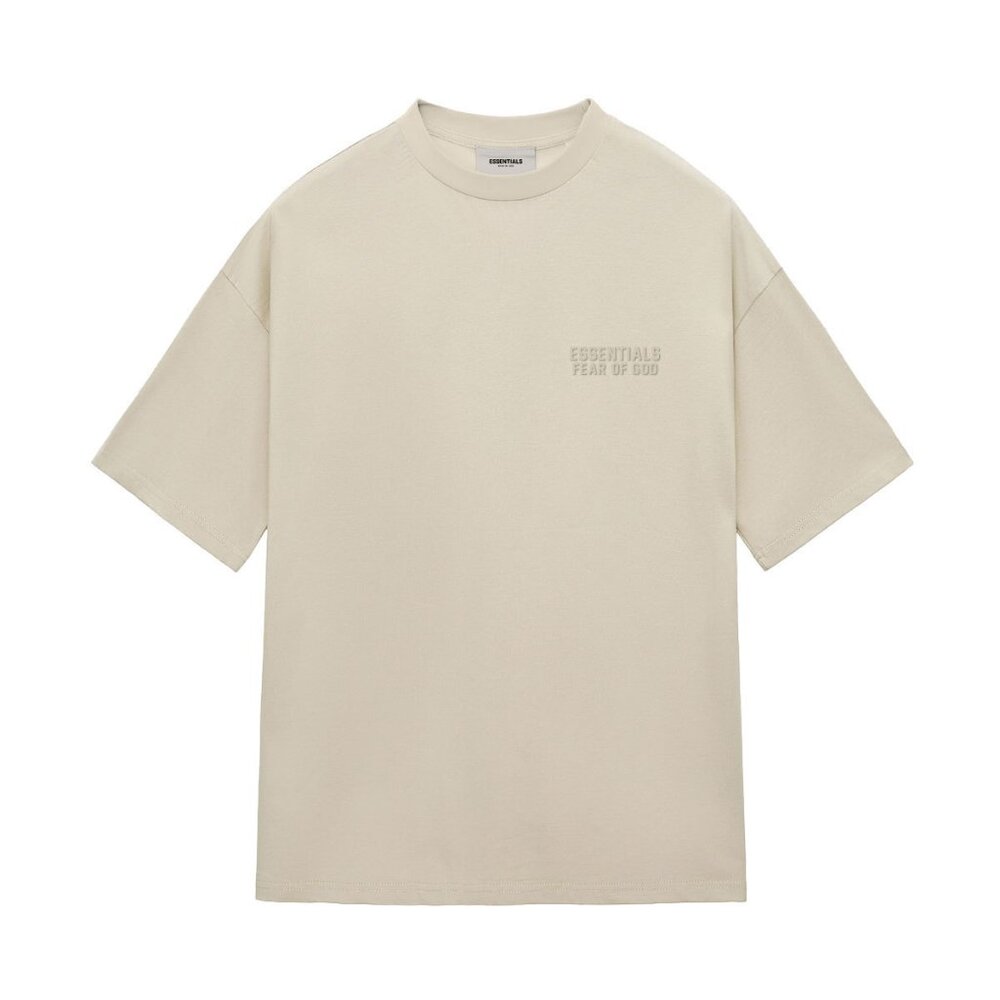 ESSENTIALS Flocked Small Letters Short T-shirt